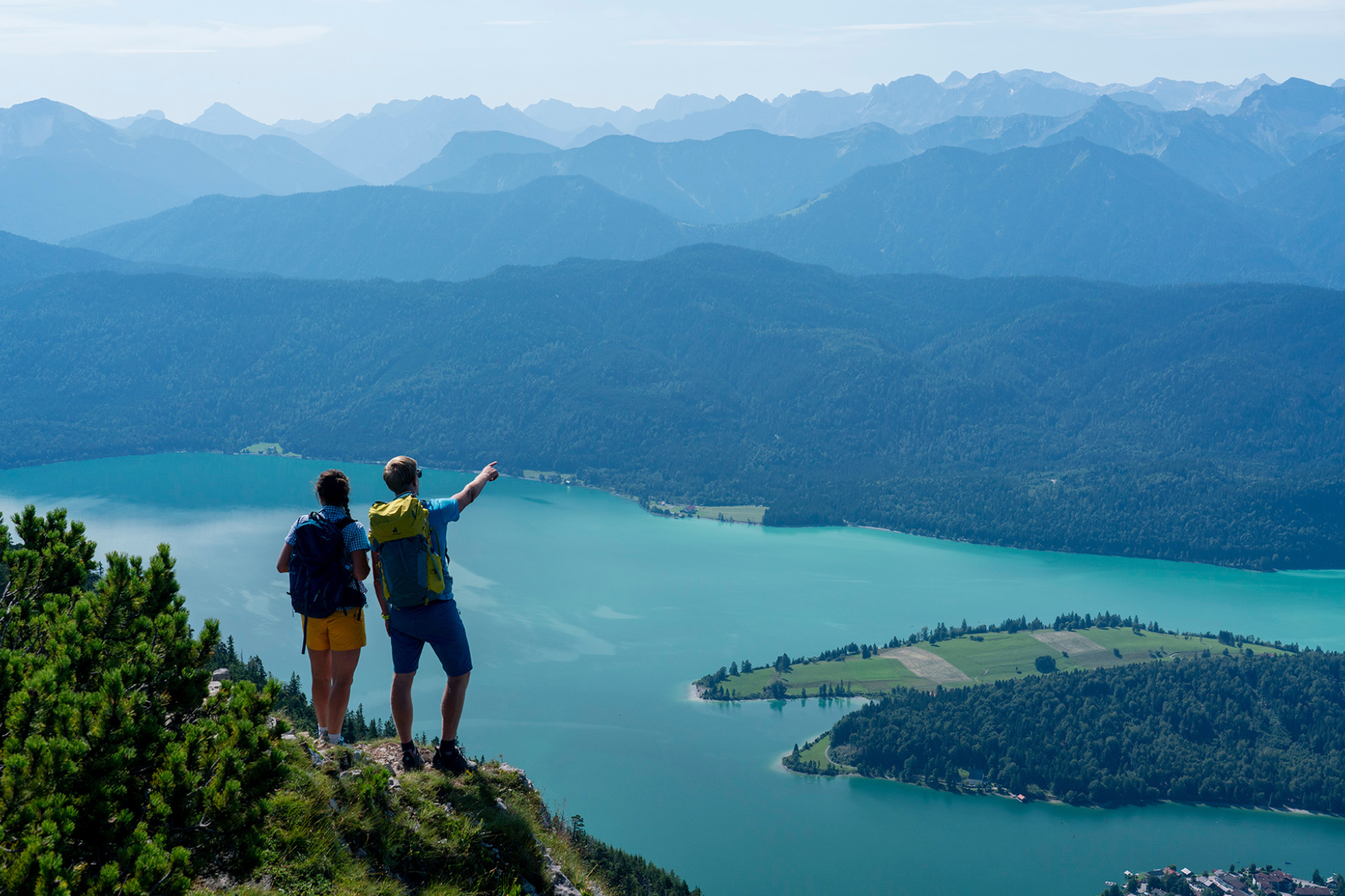 Einen Aufenthalt am Kochelsee für zwei Personen