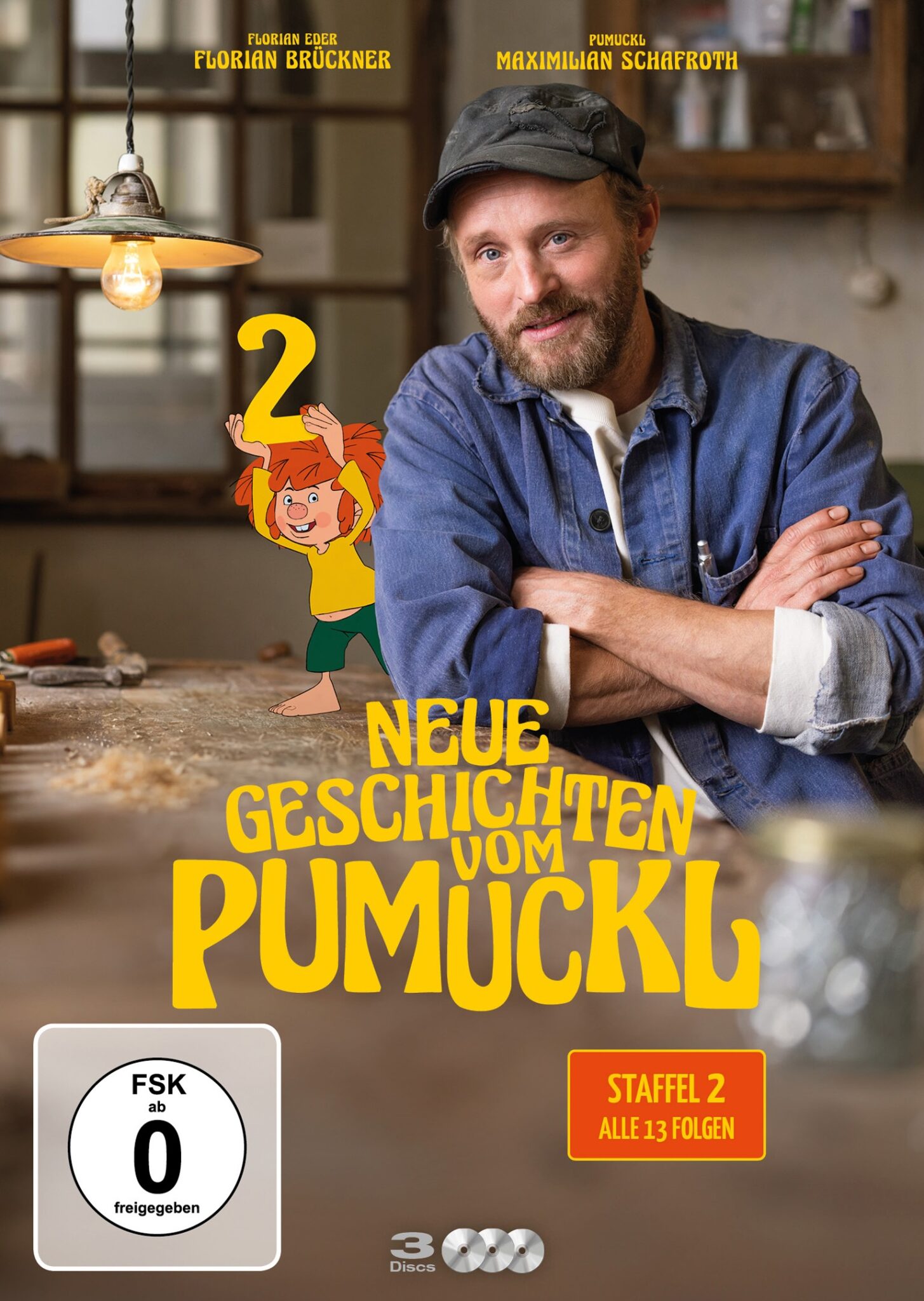 2 DVDs Neue Geschichten vom Pumuckl Staffel 2. VÖ: 17.07.2026. Vertrieb: Constantin LEONINE