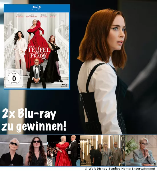 2 × „Der Teufel trägt Prada 2“ auf Blu-ray Disc