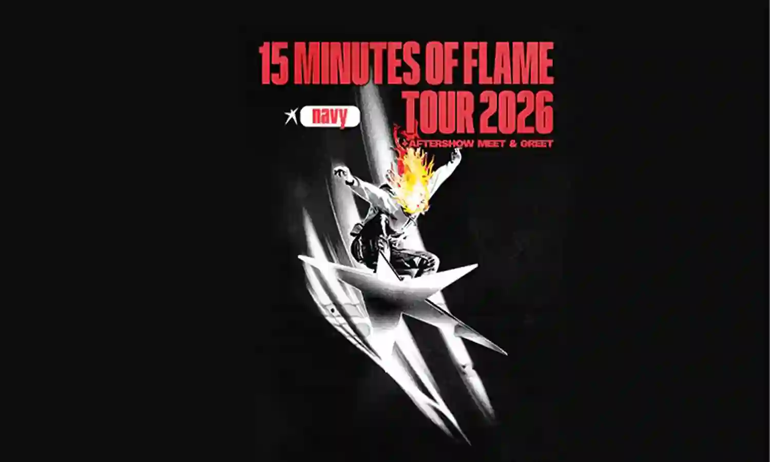 1 × 2 Tickets für NAVY – 15 Minutes of Flame Tour 2026. Datum: 09.09.2026. Einlass: 19: 00 Uhr Beginn: 20: 00 Uhr. Wo: Nachtleben, Kurt-Schumacher-Straße 45, 60313 Frankfurt am Main