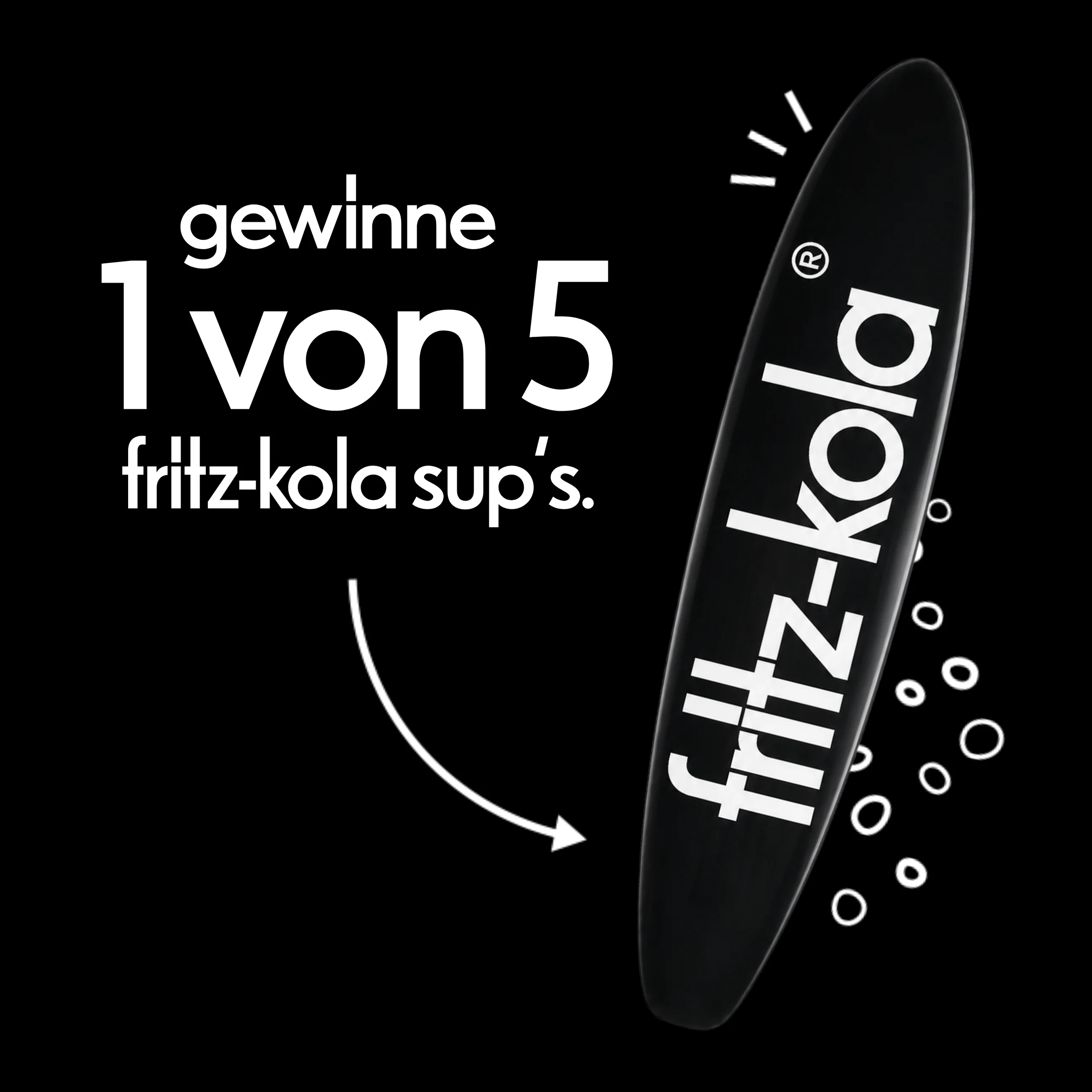 wir gemeinsam mit Edeka Nord 5 fritz-kola SUPs für alle, die lieber übers Wasser gleiten als durch den Alltag stolpern