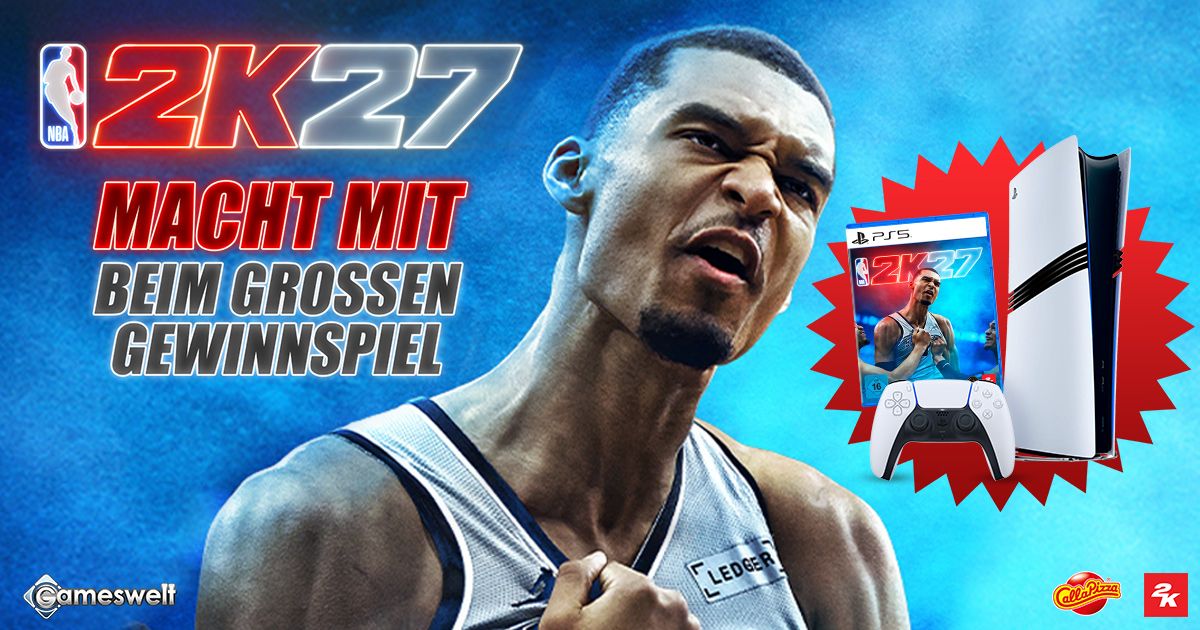 Eine PlayStation®5 Pro Konsole mit dem Spiel NBA 2K27 in der Ultra Edition