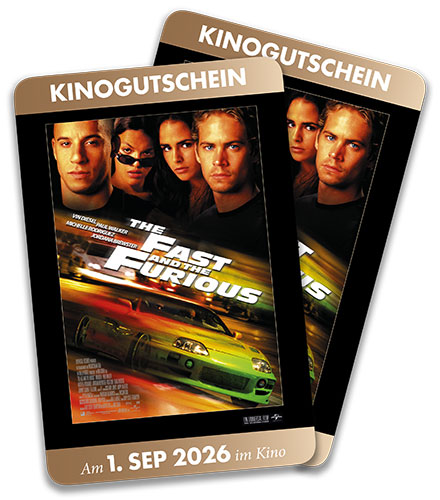 1×2 Freikarten für das Kino-Event, welche uns hierfür netterweise zur Verfügung gestellt wurden – siehe unten