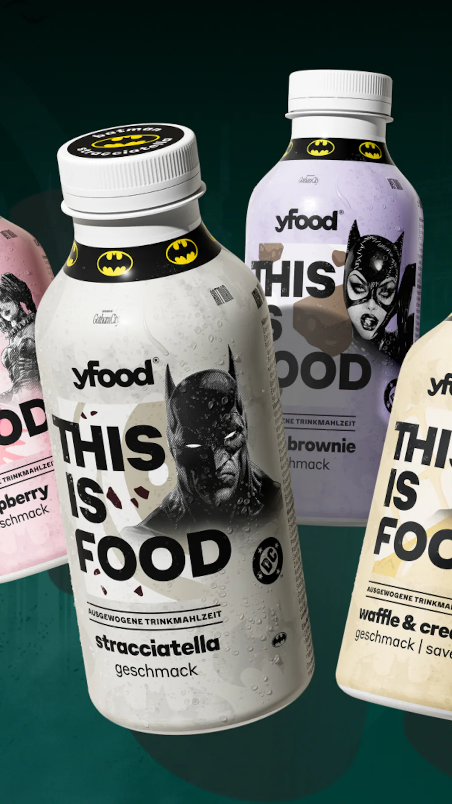 5 Boxen der yfood x Batman Limited Edition