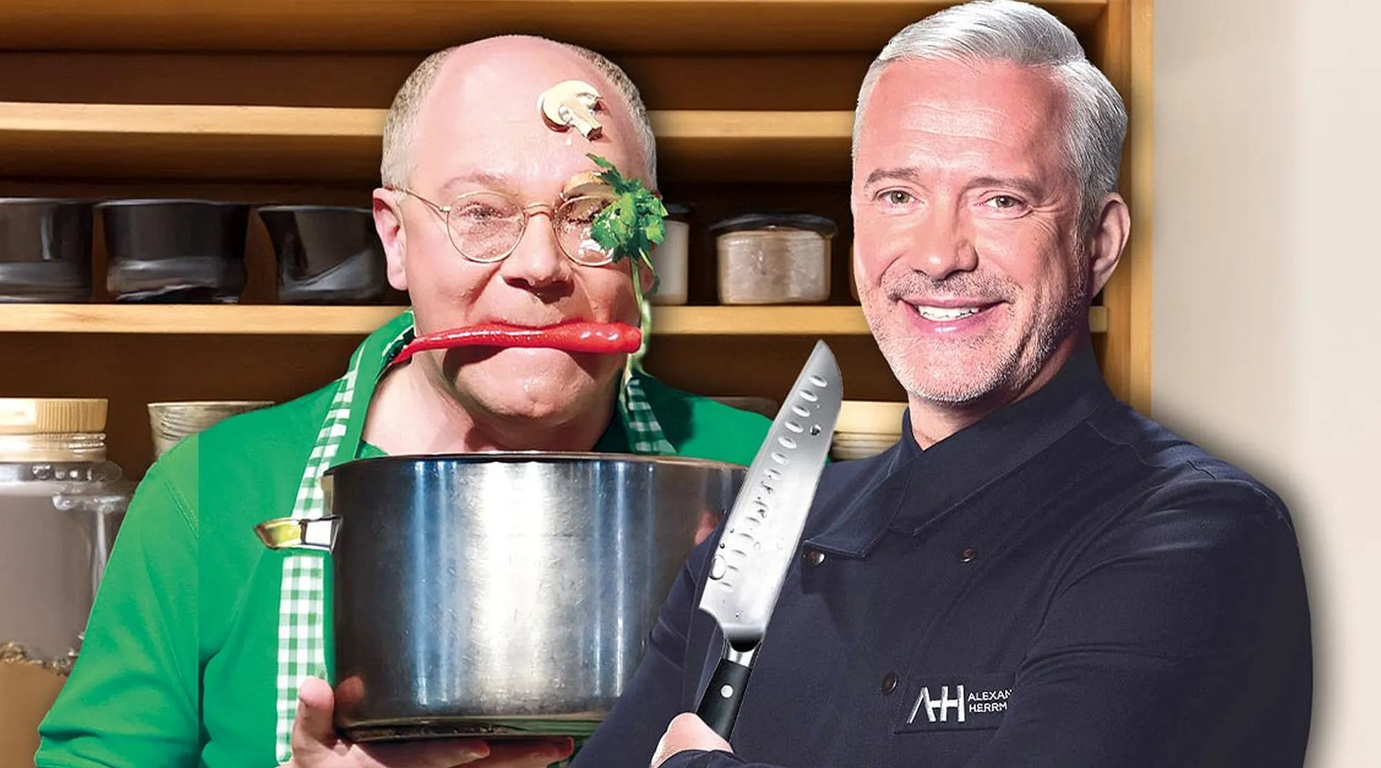 Tickets gewinnen: Kochmödianten mit Alexander Herrmann & Martin Rassau